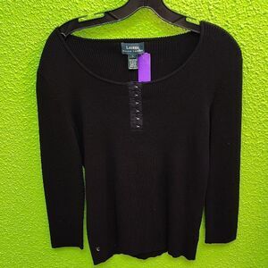 Ralph Lauren Black Knit Top